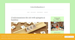 Desktop Screenshot of colorideibambini.it